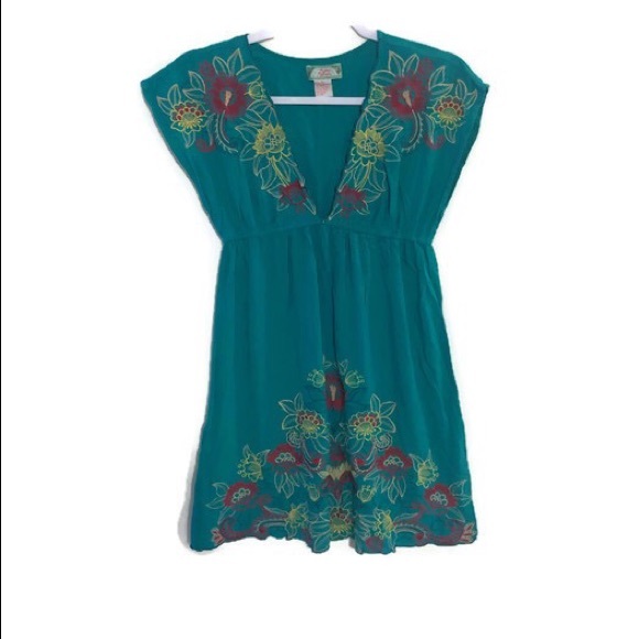 Flying Tomato Other - Flying Tomato Embroidered Deep V Cover-Up